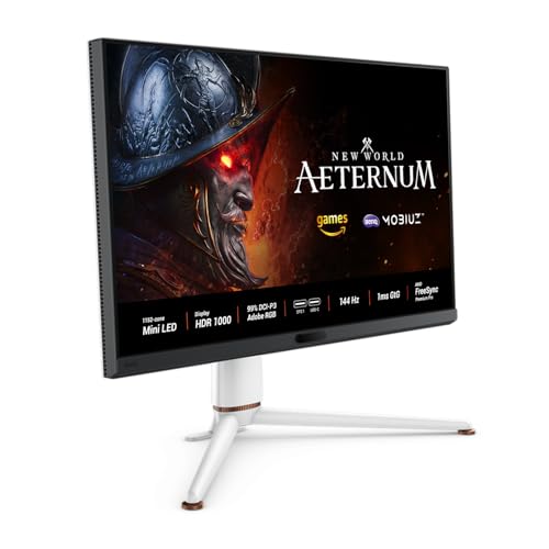 BenQ MOBIUZ EX321UX 32 1152-zone Mini LED 4K eARC 144Hz 1ms DP2.1 Gaming Monitor, USB-C, HDMI 2.1, 99 P3 & Adobe RGB, Di hero image