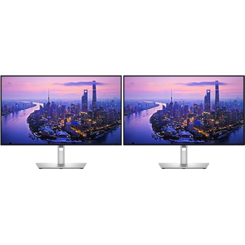 Dell U2725QE UltraSharp 27 4K UHD 3840x2160 120Hz IPS Black Thunderbolt Hub Dual Monitor Bundle