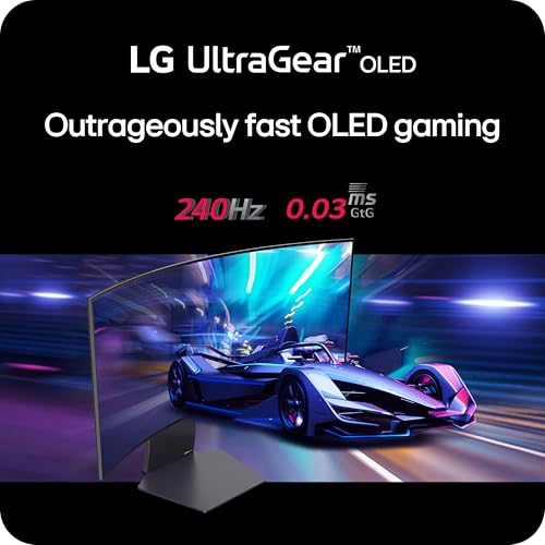 LG 39GS95QE Ultragear OLED Curved Gaming Monitor 39-Inch WQHD 800R 240Hz 0.03ms DisplayHDR True Black 400 AMD FreeSync Premium Pro NVIDIA G-Sync HDMI 2.1 DisplayPort Tilt/Height/Swivel Stand - Black additional view