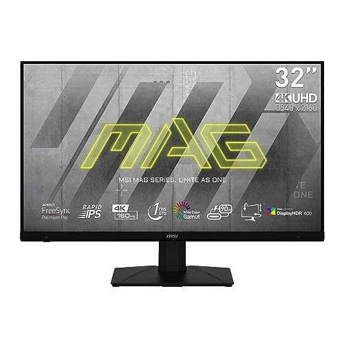 msi MAG323UPF, 32 3840 x 2160 (UHD), 4K Rapid IPS Gaming Monitor, 1 ms, 160Hz, FreeSync Premium, HDR600, FreeSync Premiu hero image