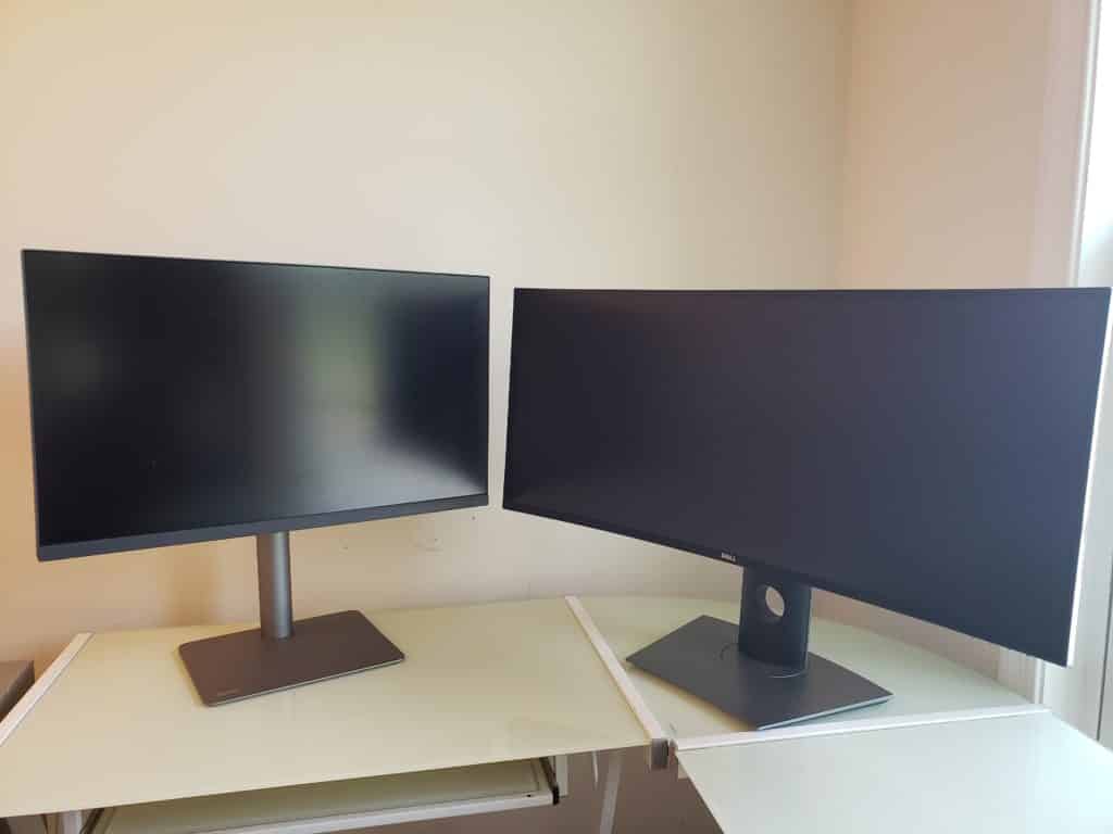 Del and benq monitors