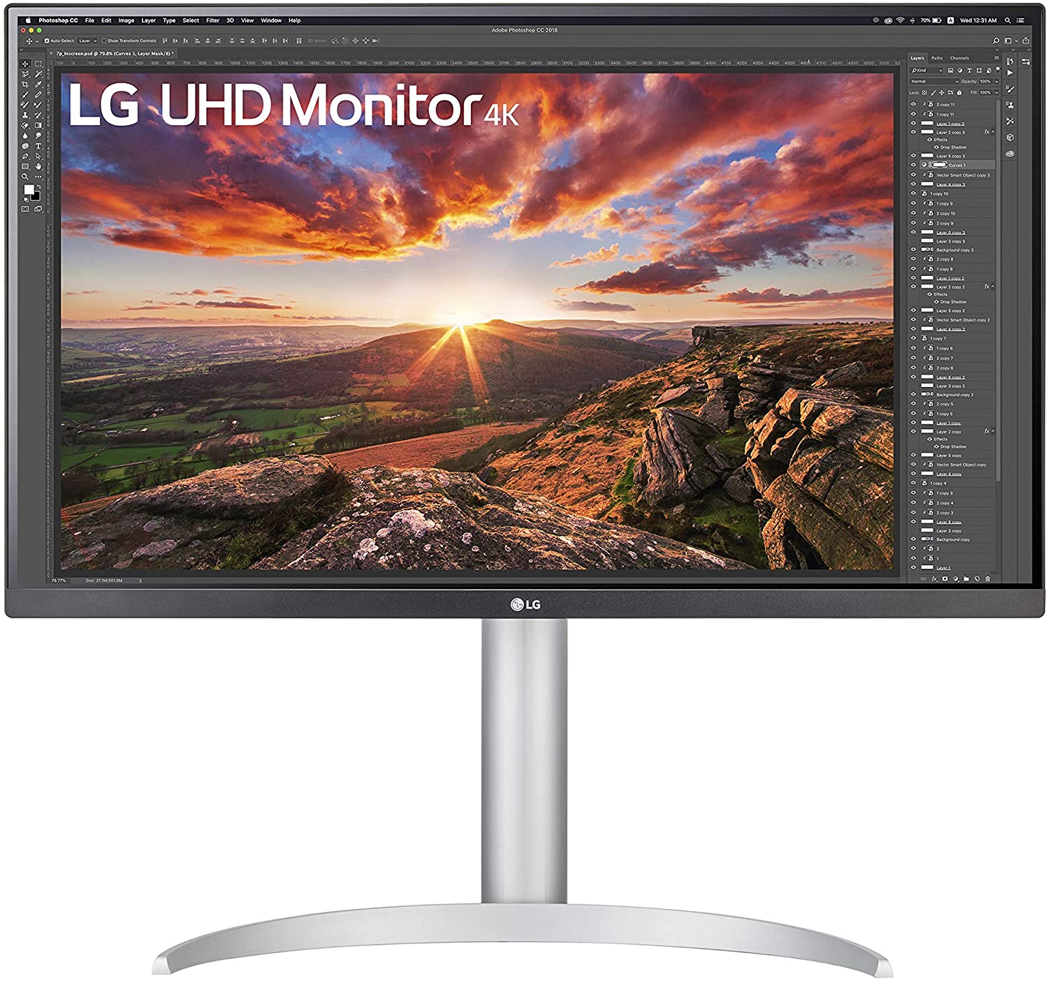 LG Monitor 27 27UL500-W Gaming IPS 4K 5MS Displayport 2 HDMI