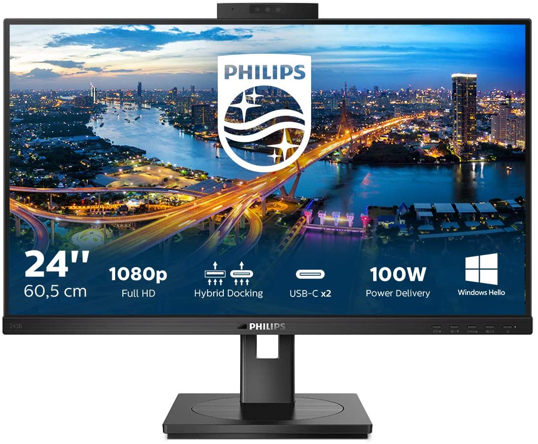 Philips 243B1JH Review – 75Hz 1080p Docking Monitor with USB-C