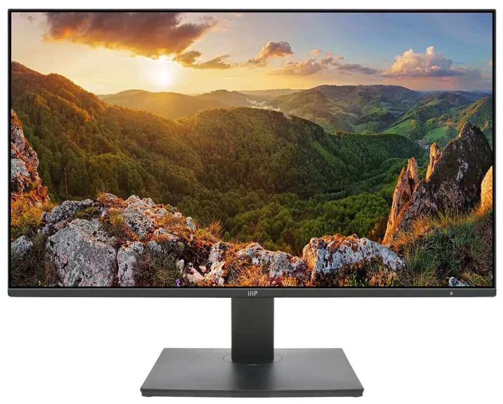 Monoprice Crystal Pro Monitor de negocios – 24 pulgadas, Full HD, 1920 x  1080p, panel IPS, 75 Hz, ajuste de altura e inclinación, entradas de video